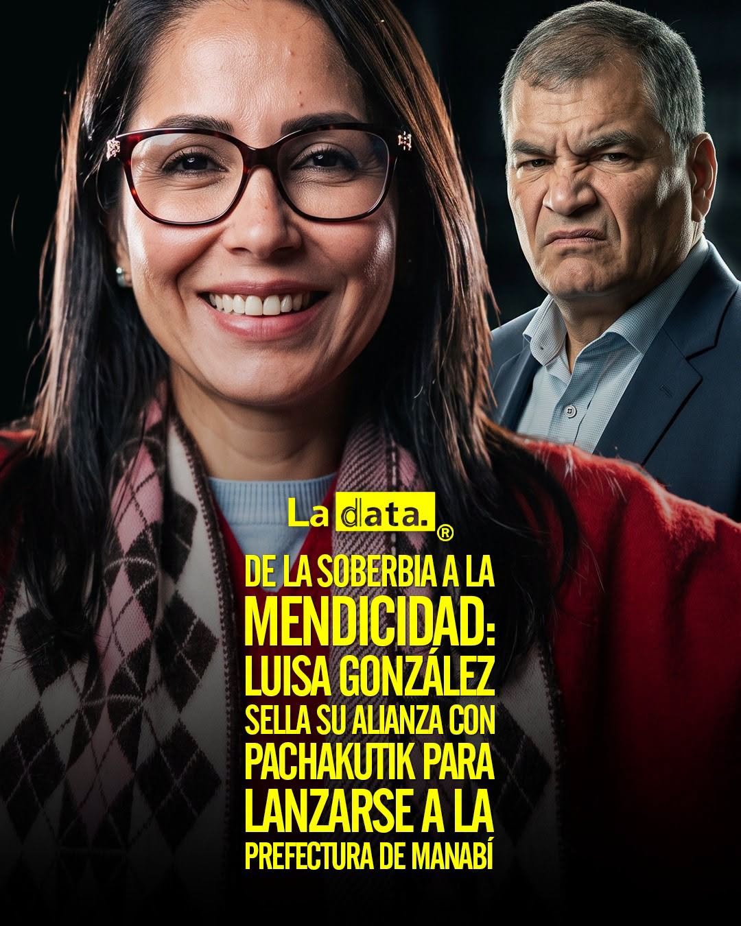 @ladataec 👈 ‎ ‎#ladata #TendenciaPolítica #LuisaGonzález #Pachakutik