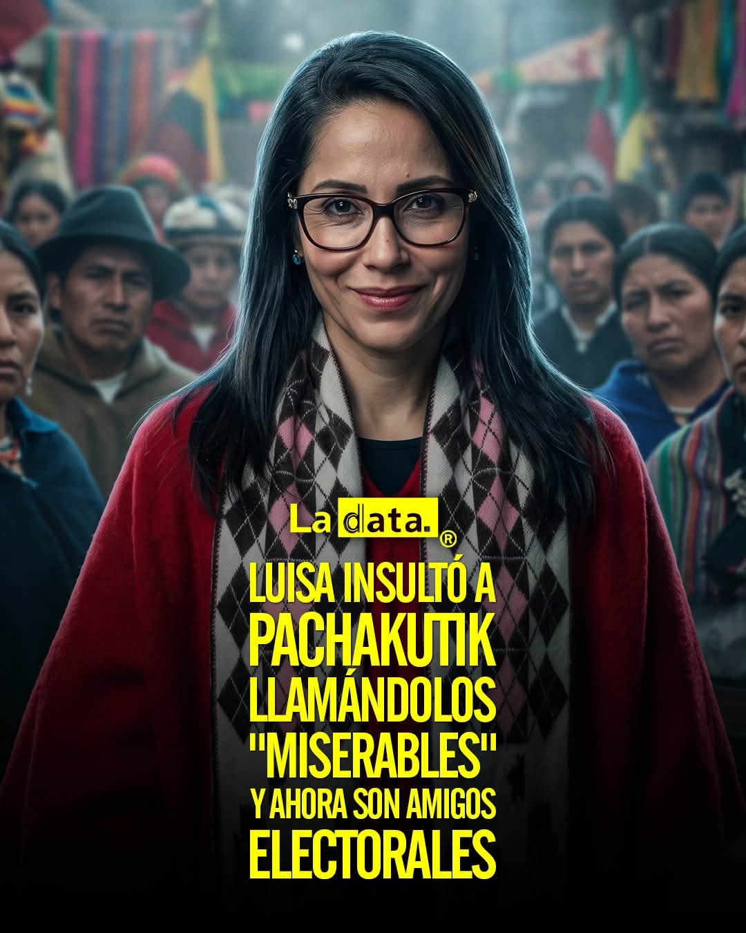 @ladataec 👈 ‎ ‎#ladata #TendenciaPolítica #LuisaGonzález #Pachakutik