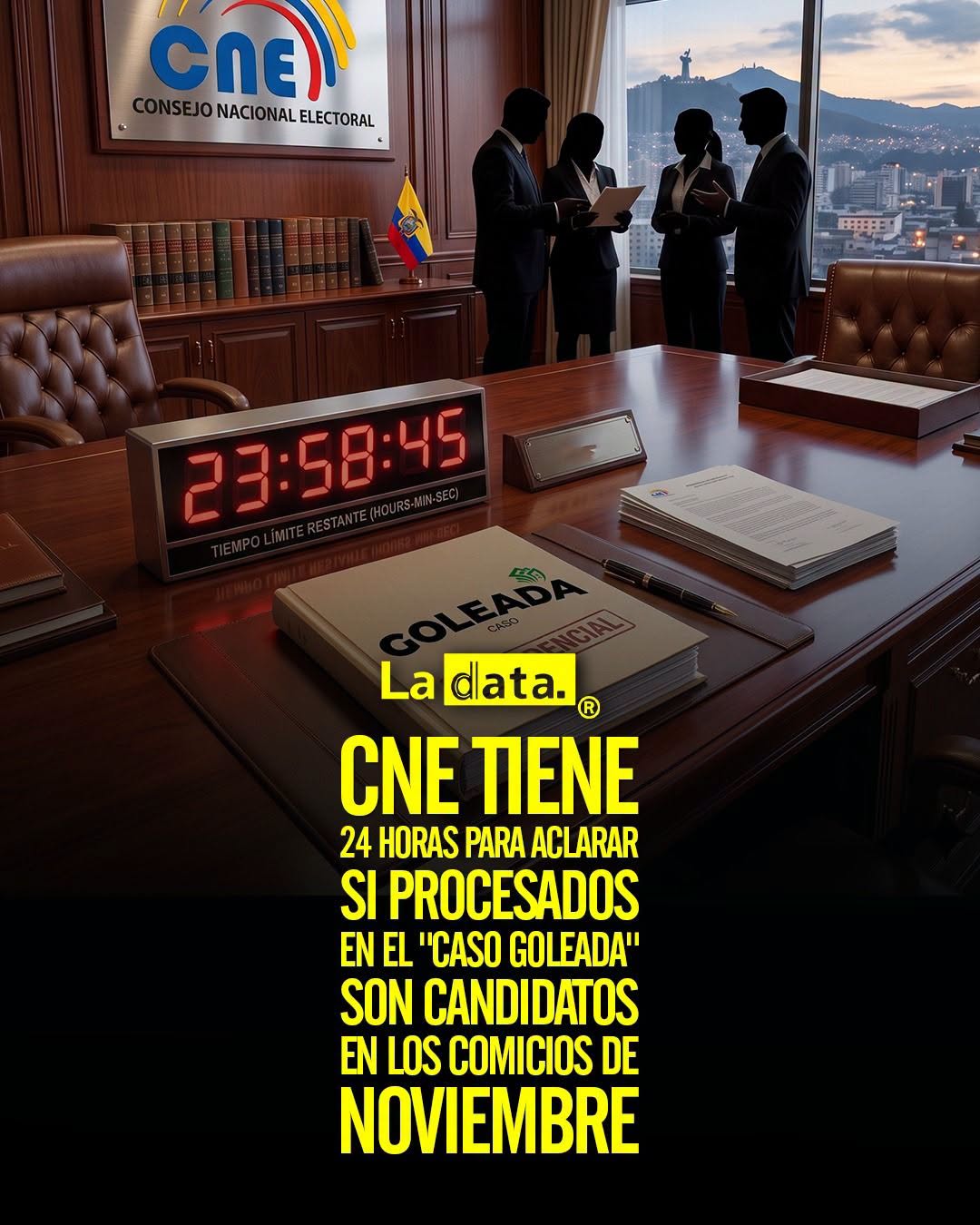 @ladataec  #ladata #TendenciaPolítica #CNE #CasoGoleada