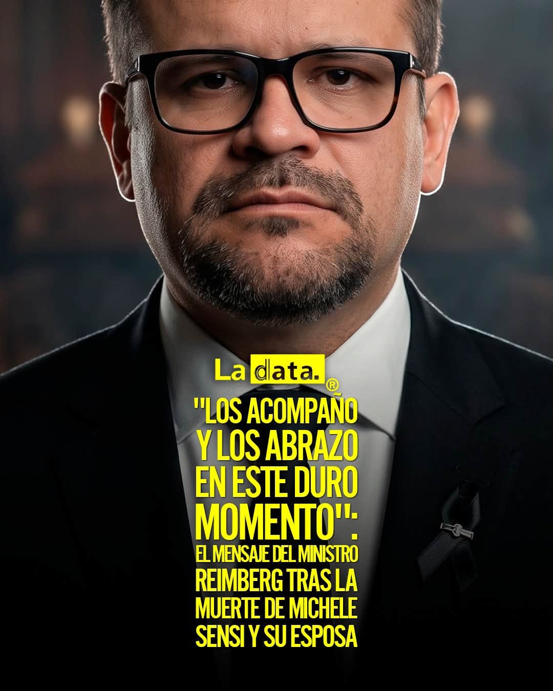 Los acompaño y los abrazo en este duro momento": El mensaje del ministro Reimberg tras la mu3rte de Michele Sensi y su esposa