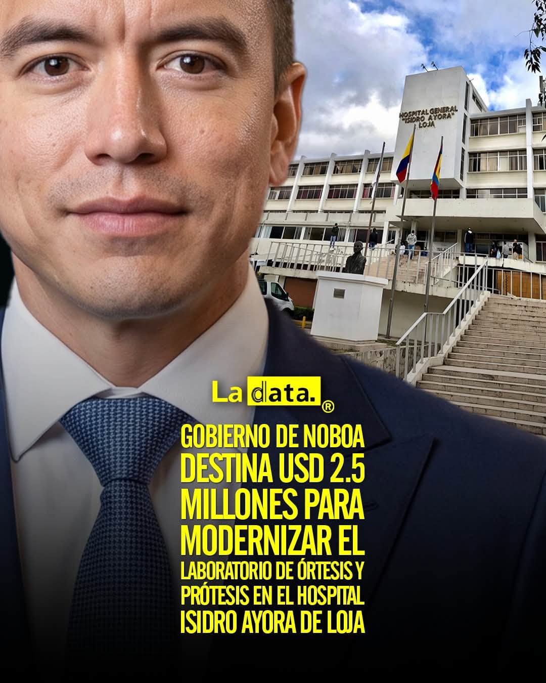 @ladataec 👈 ‎ ‎#ladata #TendenciaPolítica #DanielNoboa #Salud