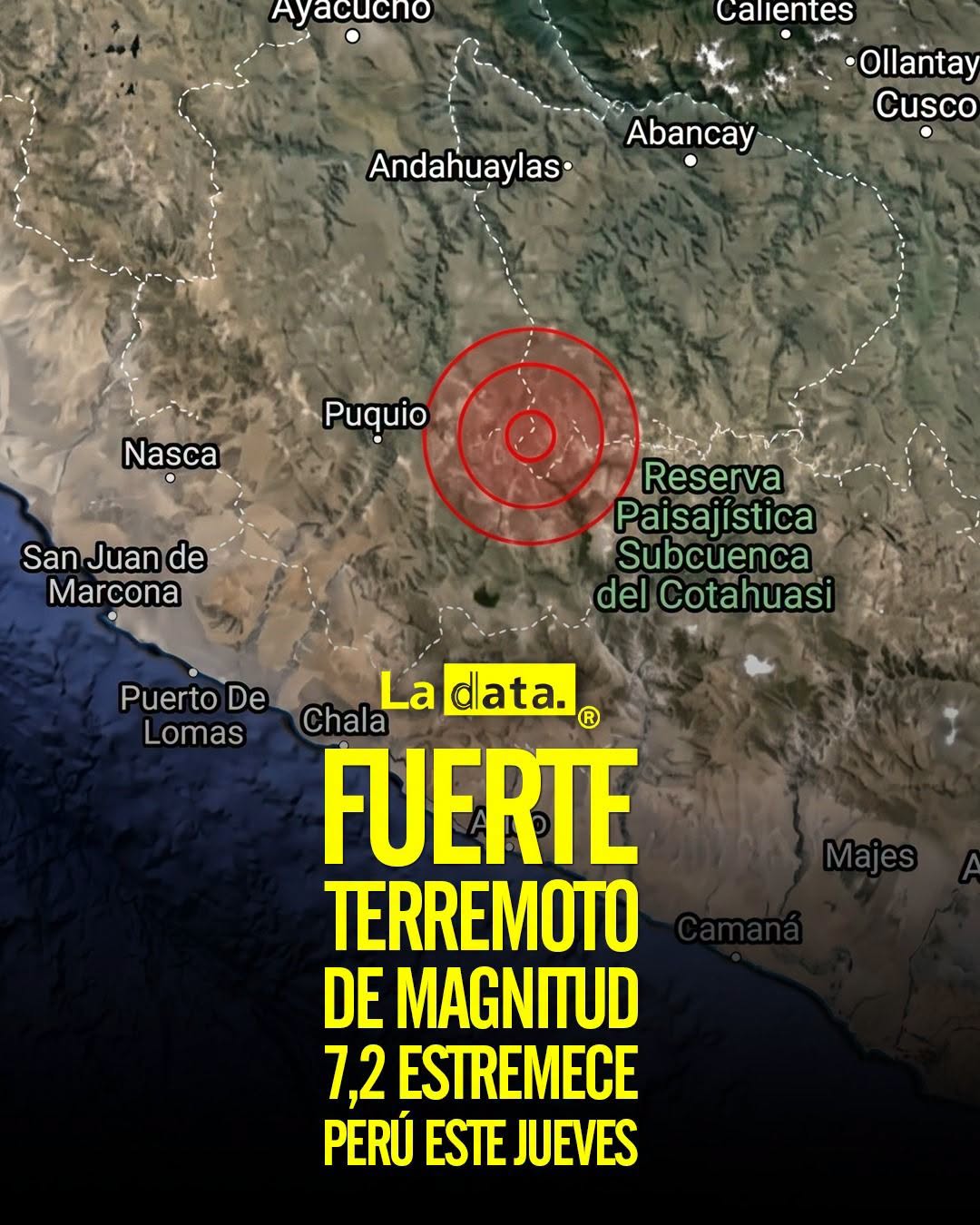 @ladataec 👈 ‎ ‎#ladata #TendenciaPolítica #Sismo #Perú