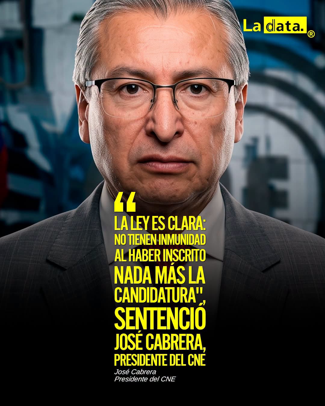 @ladataec 👈 #ladata #TendenciaPolítica #CNE #JoséCabrera