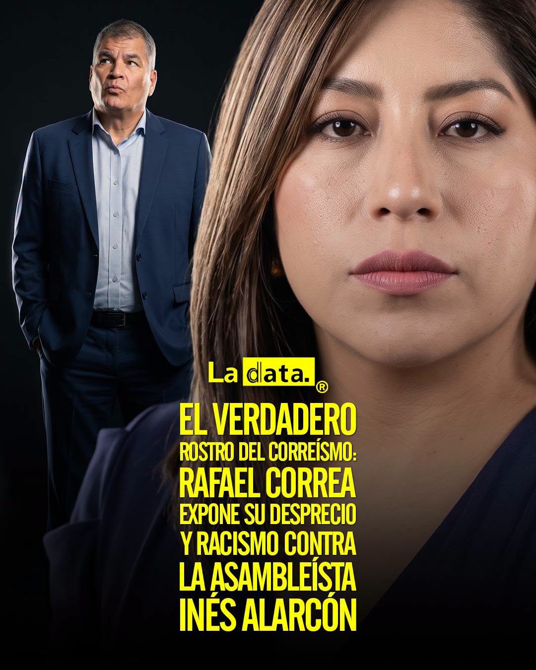 @ladataec 👈 #ladataec #tendenciapolitica #inesalarcon #Correa