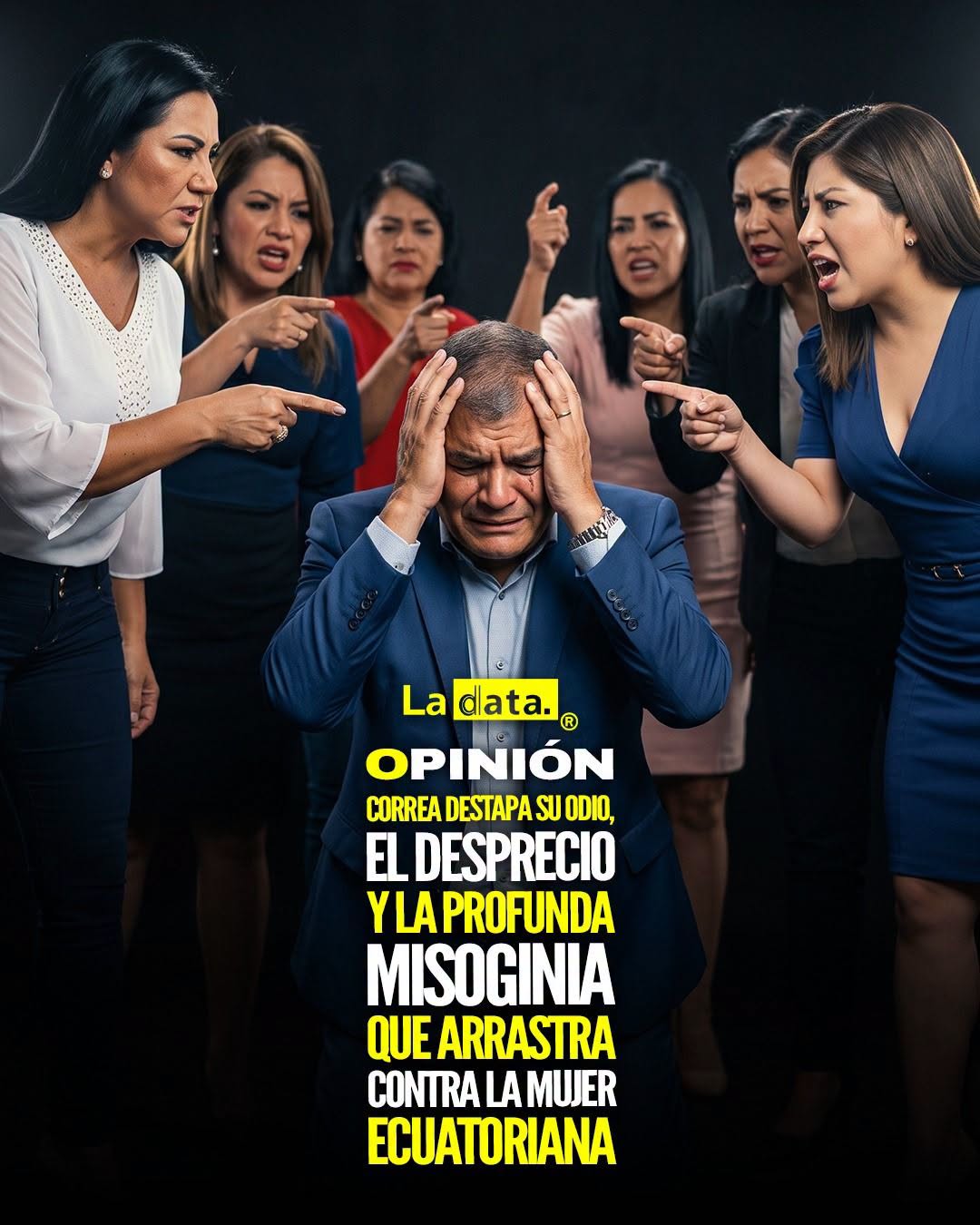 @ladataec 👈 ‎ ‎#ladata #TendenciaPolítica #RafaelCorrea #Desprecio