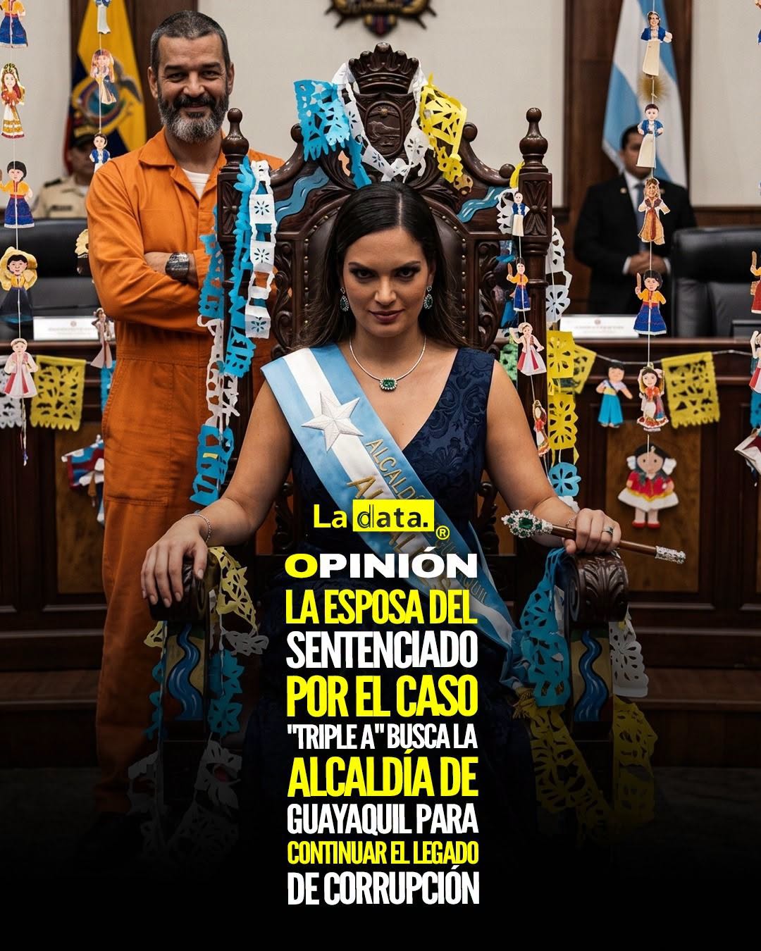 @ladataec 👈 ‎ ‎#ladata #TendenciaPolítica #AquilesÁlvarez #Corrupción