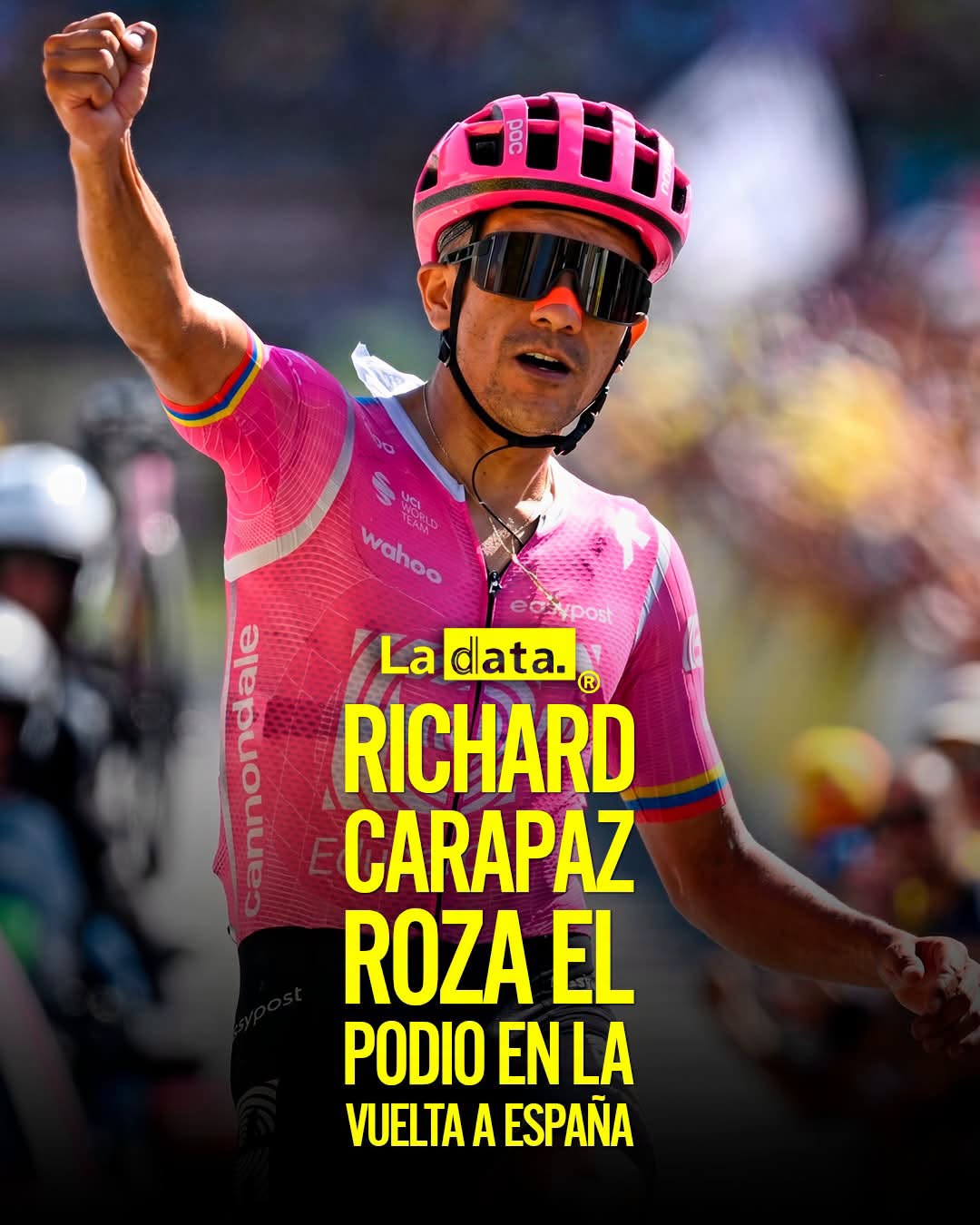 @ladataec👈 #LaData #TendenciaPolitica #RichardCarapaz #VueltaEspaña