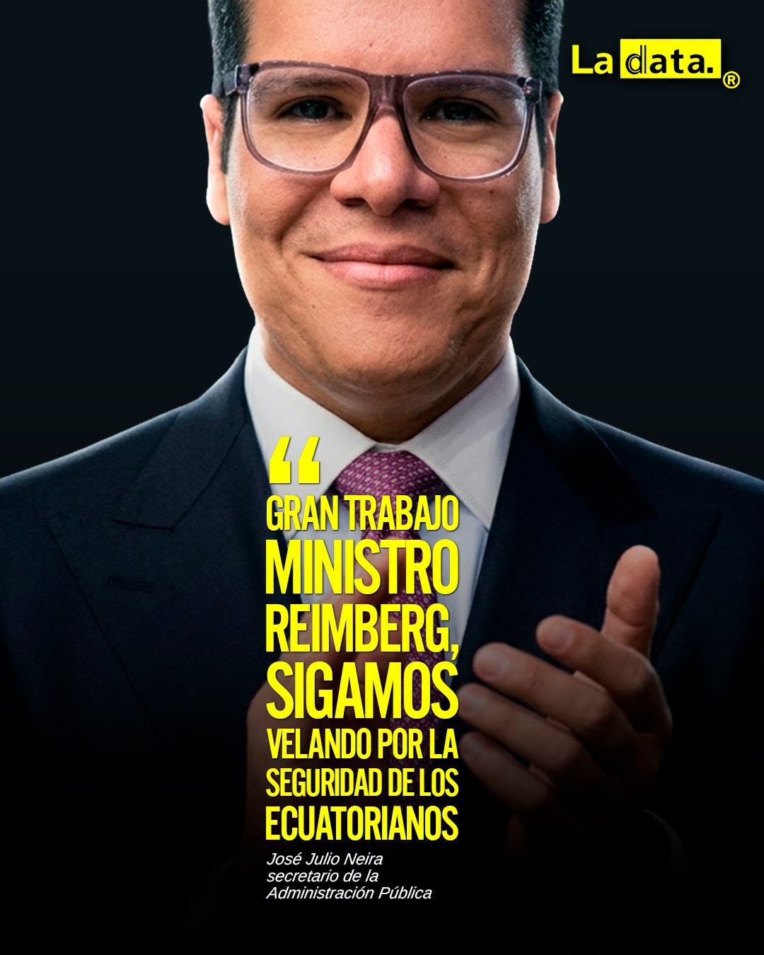 @ladataec 👈 ‎ ‎#ladata #TendenciaPolítica #JoséJulioNeira #Seguridad