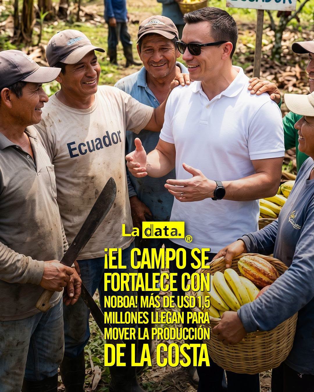 @ladataec 👈 #ladata #TendenciaPolítica #Producción #DanielNoboa