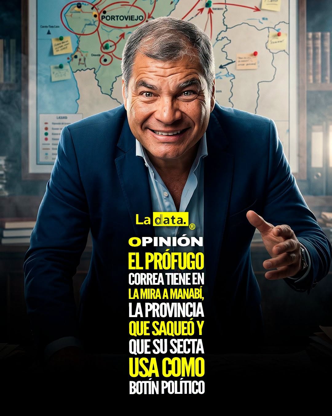 @ladataec  #ladata #TendenciaPolítica #RafaelCorrea #Manabí