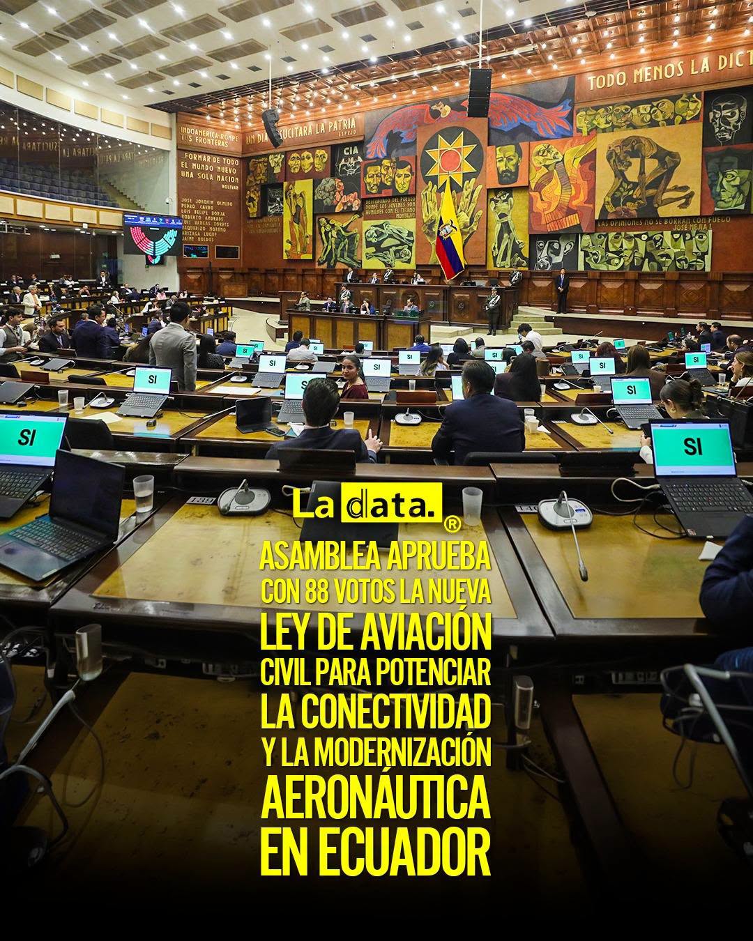 @ladataec 👈 ‎ ‎#ladata #TendenciaPolítica #LeyDeAviaciónCivil #Asamblea