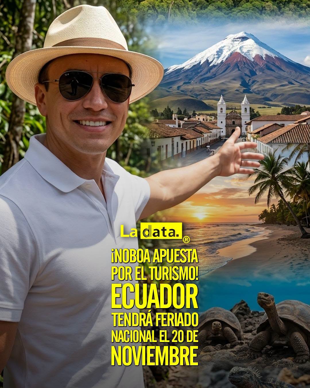 @ladataec👈 #LaData #TendenciaPolitica #DanielNoboa #Feriado #Loja
