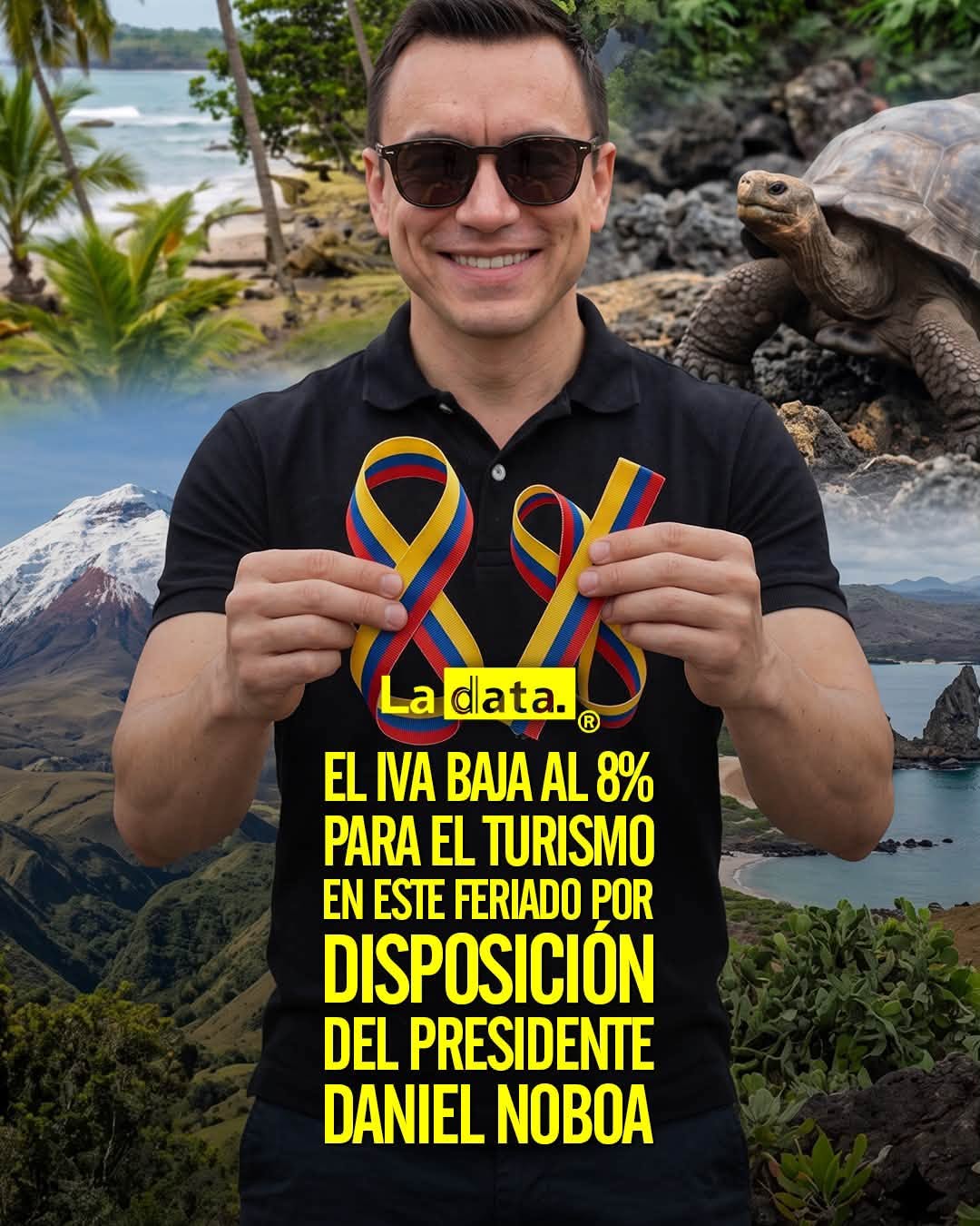 @ladataec👈 ‎ ‎#ladata #TendenciaPolítica #DanielNoboa #Feriado