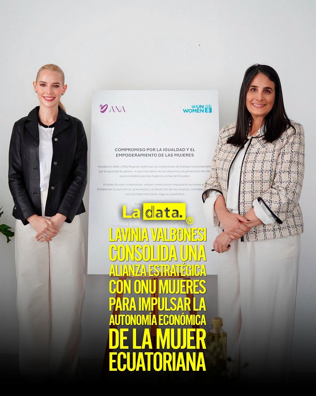 @ladataec 👈 ‎ ‎#ladata #TendenciaPolítica #LaviniaValbonesi #ONUMujeres