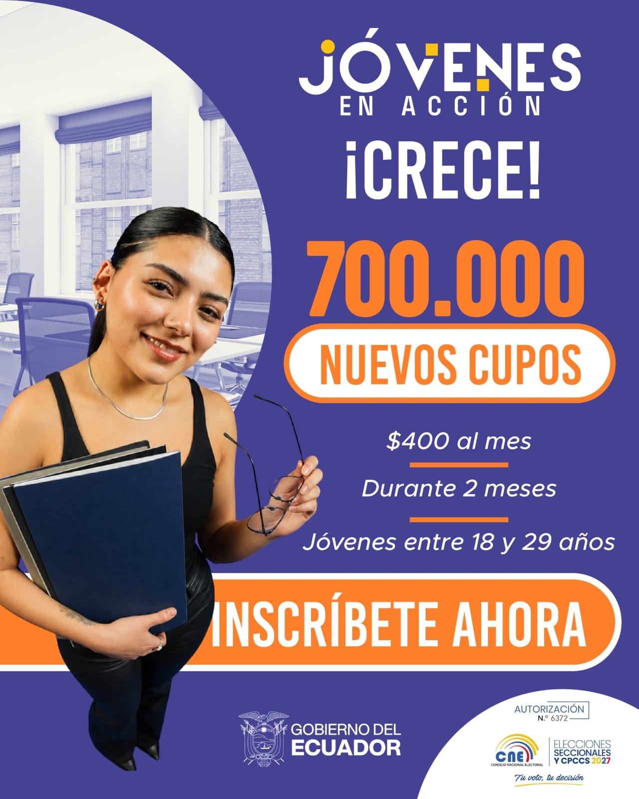 🚀 ¡700 mil nuevos cupos para JÓVENES EN ACCIÓN!