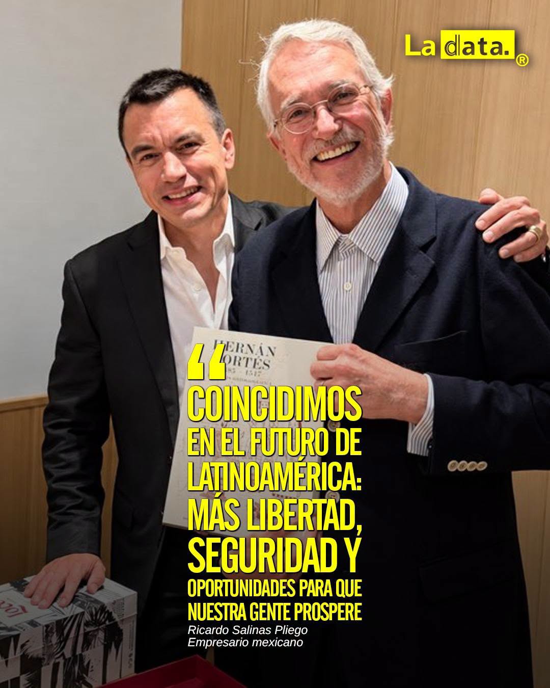 @ladataec 👈 #ladata #TendenciaPolítica  #DanielNoboa #RicardoSalinasPliego