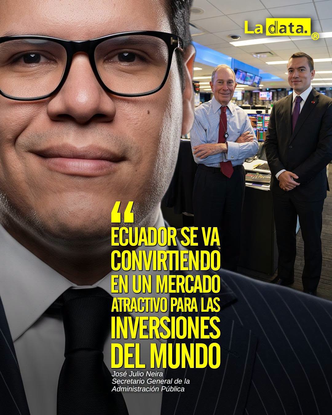 @ladataec 👈 ‎ ‎#ladata #TendenciaPolítica #DanielNoboa #JoséJulioNeira