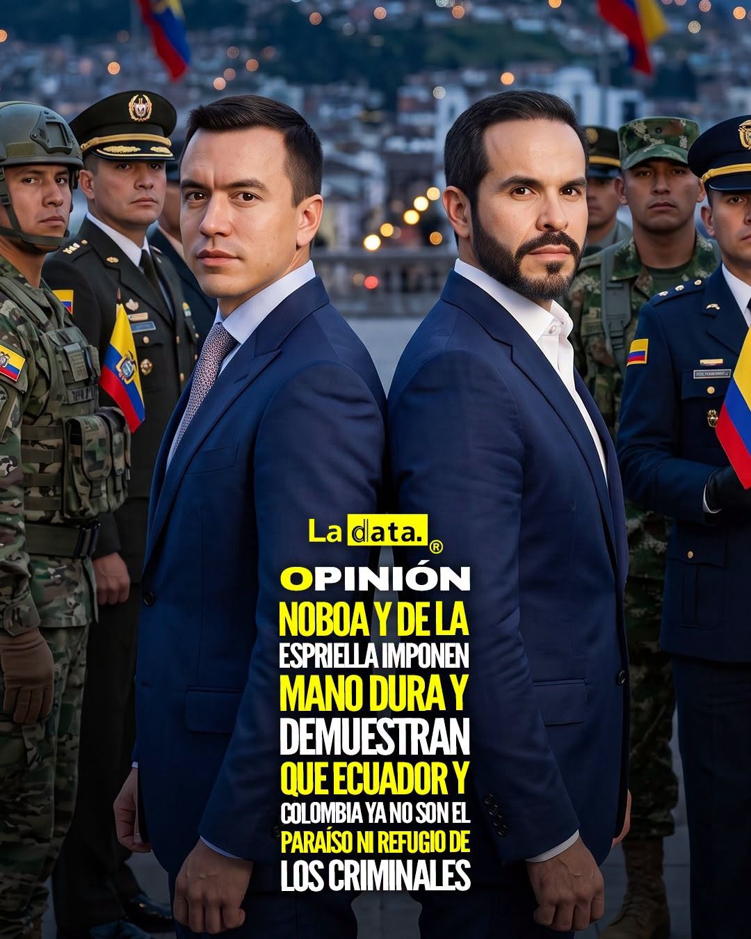 @ladataec 👈 ‎ ‎#ladata #TendenciaPolítica #Ecuador #Colombia