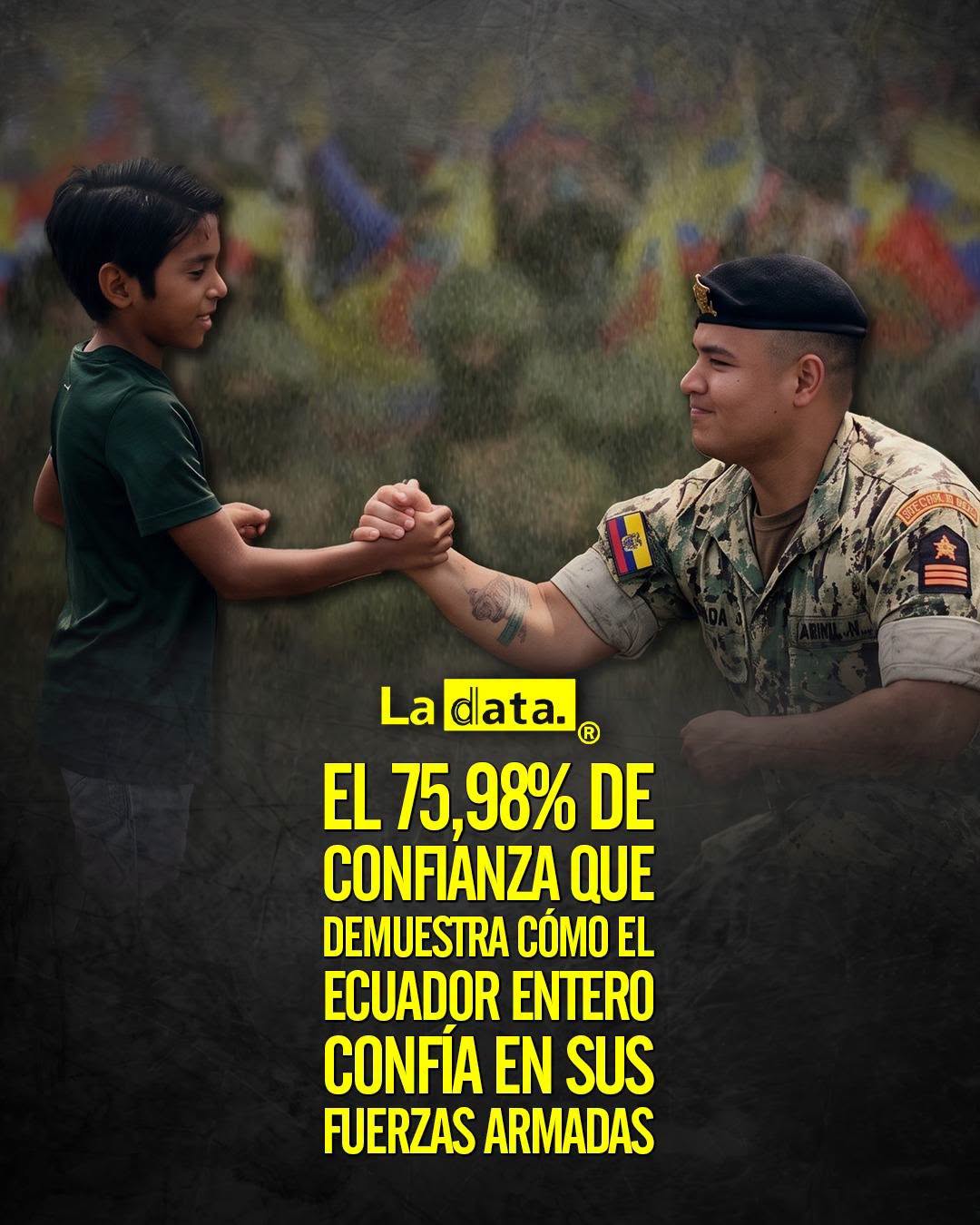@ladataec 👈 ‎ ‎#ladata #TendenciaPolítica #FuerzasArmadas #Aprobación