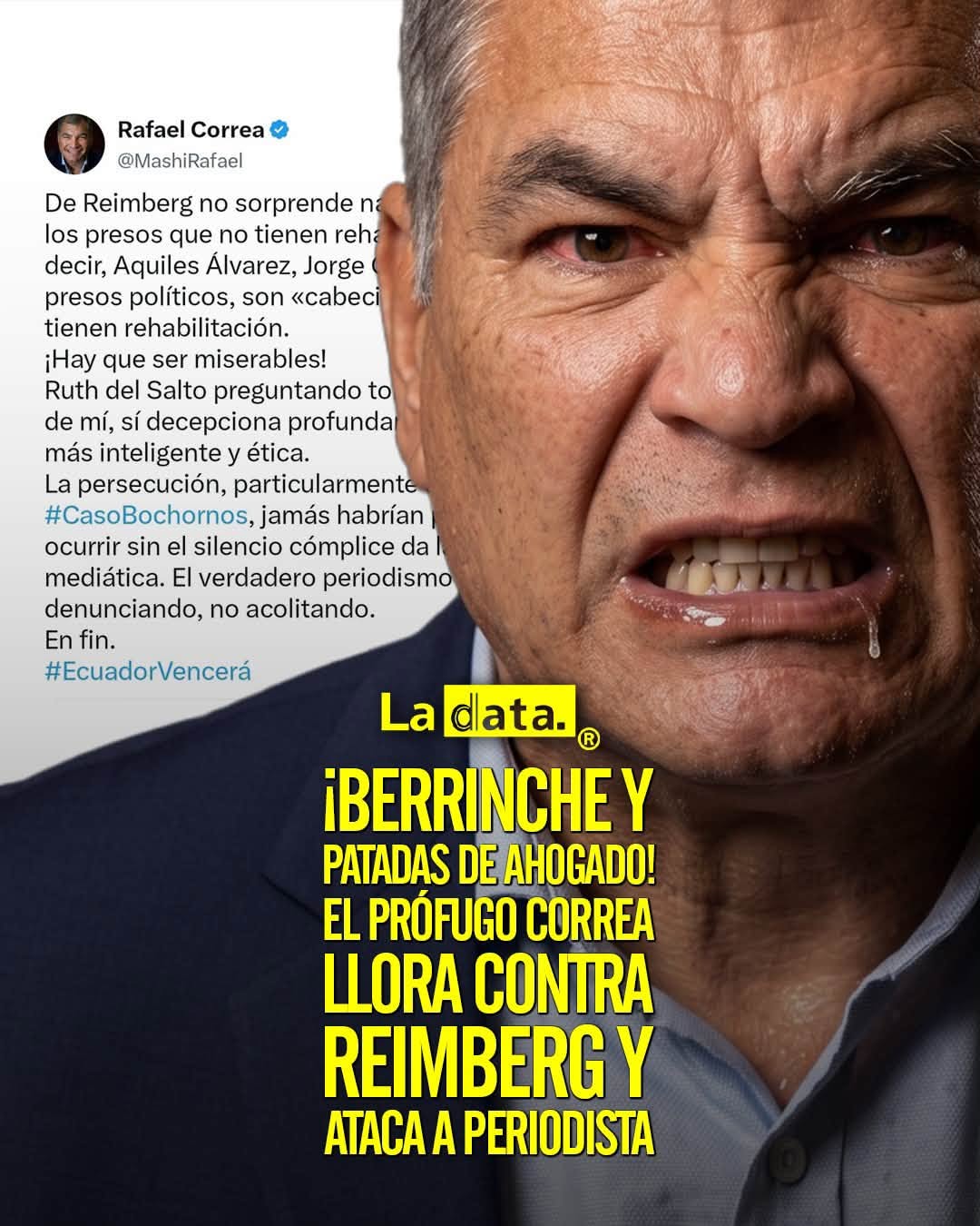 ​@ladataec 👈 ​#ladataec #tendenciapolitica #elencuentro #correa