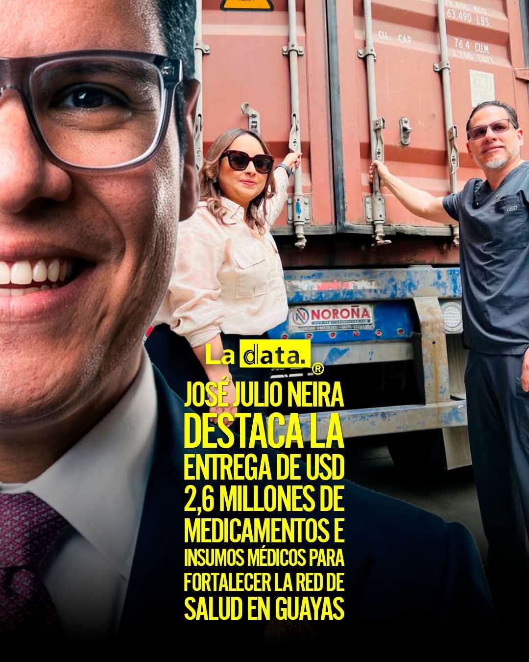 @ladataec 👈 ‎ ‎#ladata #TendenciaPolítica #JoséJulioNeira #Medicamentos