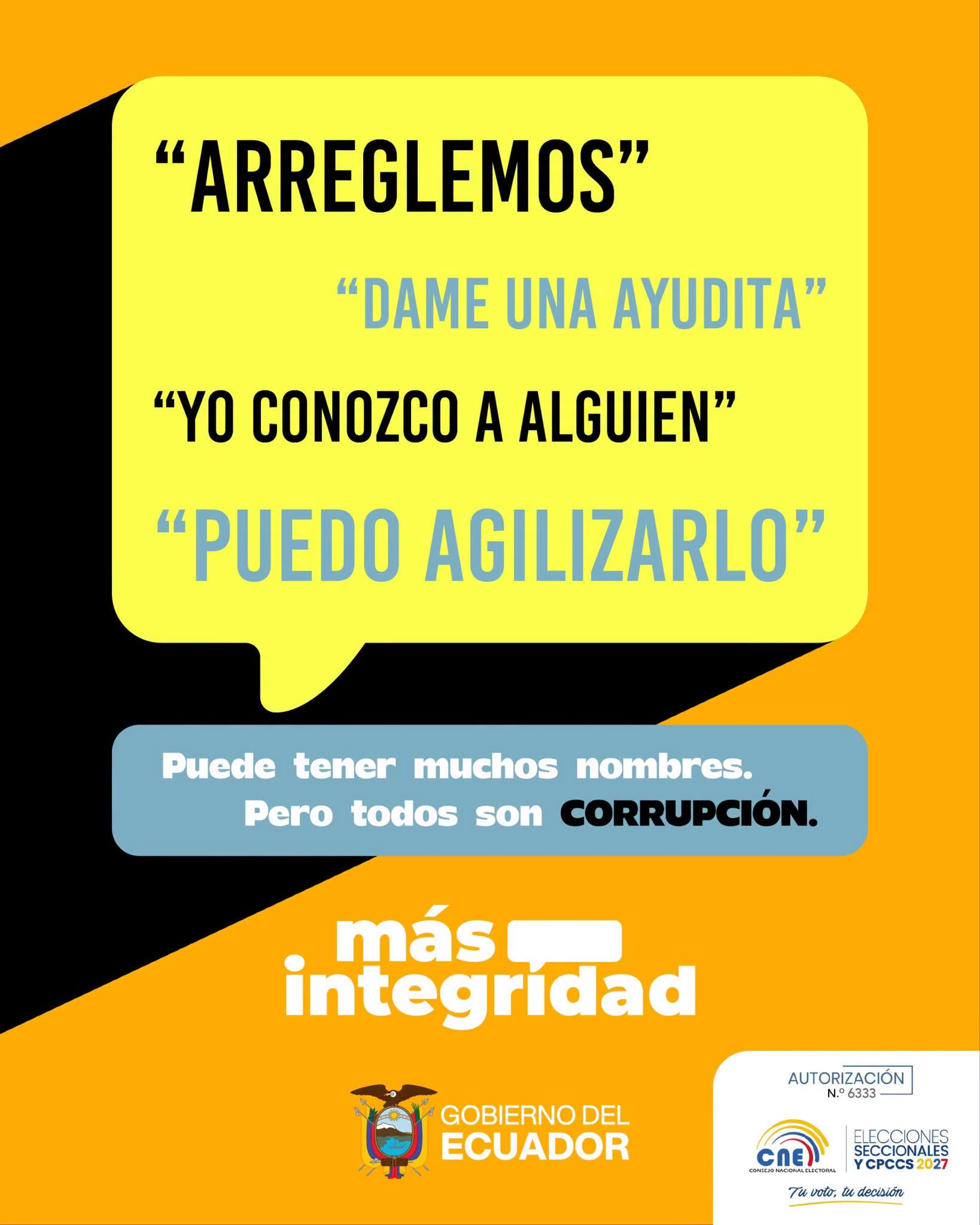 Si escuchas o identificaste a alguien que promueve la corrupción, denuncia de manera anónima y contribuye a combatir ese acto.