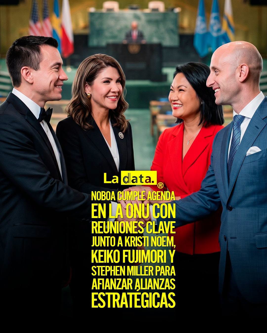 @ladataec 👈 ‎ ‎#ladata #TendenciaPolítica #DanielNoboa #EstadosUnidos