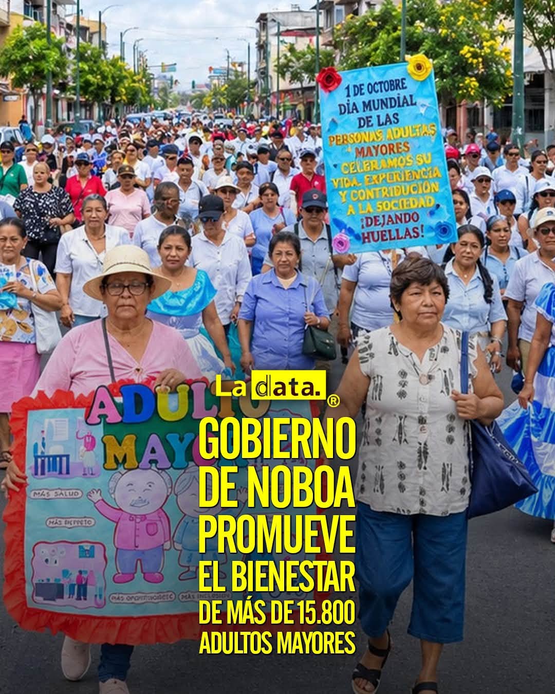 @LaDataec👈 #LaData #TendenciaPolitica #DanielNoboa #AdultoMayor