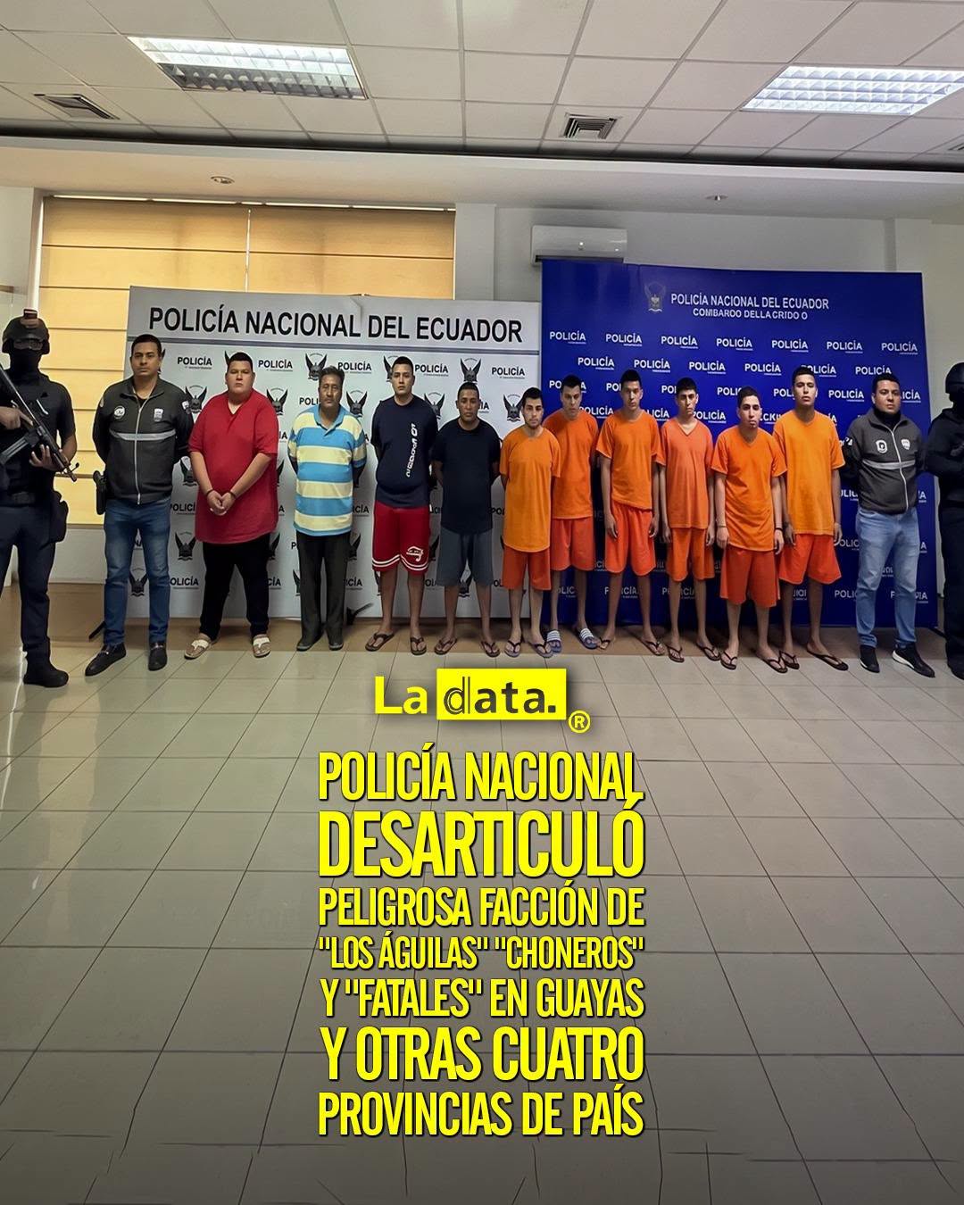 @ladataec 👈 ‎ ‎#ladata #TendenciaPolítica #PolicíaNacional #OperativoFénix