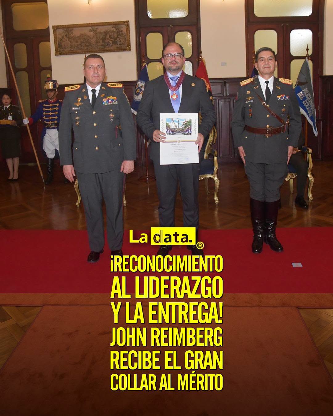 @ladataec 👈 #ladataec #tendenciapolitica #grancollaralmerito #Reimberg