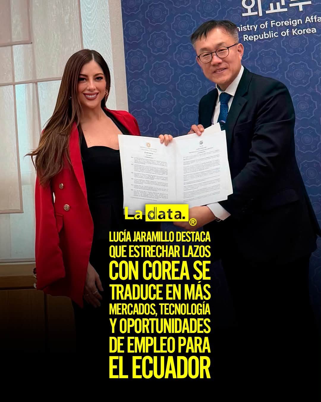 @ladataec 👈 ‎ ‎#ladata #TendenciaPolítica #Ecuador #CoreaDelSur